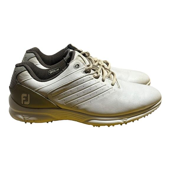 FootJoy Other - FootJoy ARC SL White Gray Men's Size 9M Golf Shoes Spikeless Leather Comfort